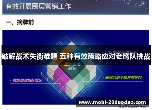破解战术失衡难题 五种有效策略应对老鹰队挑战