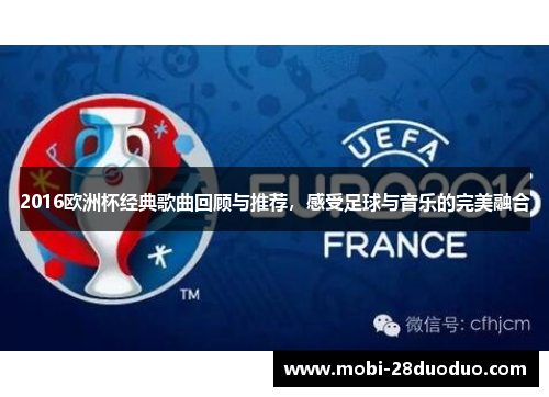 2016欧洲杯经典歌曲回顾与推荐，感受足球与音乐的完美融合